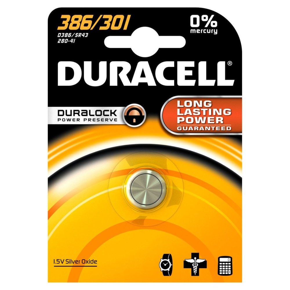 DURACELL DURACELL D 386 301 PASTIGLIA 1.5V DURACELL DURACELL D 386 301 PASTIGLIA 1.5V