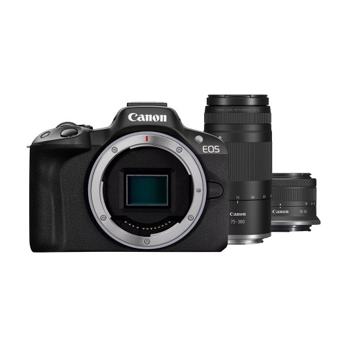CANON EOS R50 BLACK+RF-S 18-45 + RF 75-300 - GARANZIA CANON ITALIA