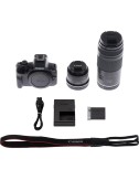 CANON EOS R50 BLACK+RF-S 18-45 + RF 75-300 - GARANZIA CANON ITALIA