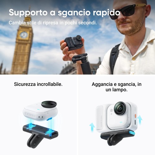 INSTA 360 GO ULTRA CREATOR BUNDLE WHITE - GARANZIA UFFICIALE NITAL 2 ANNI