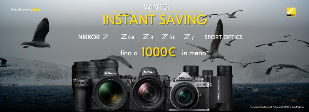 Nikon Winter Instant Saving – Sconti immediati su fotocamere e obiettivi Nikon
