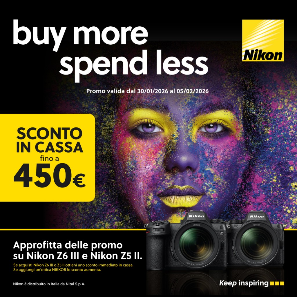 Nikon Buy More, Spend Less – Sconto immediato fino a 450€ su Z5 II e Z6 III